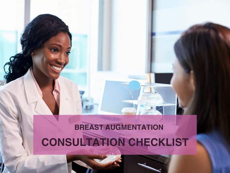 breast augmentation consultation checklist