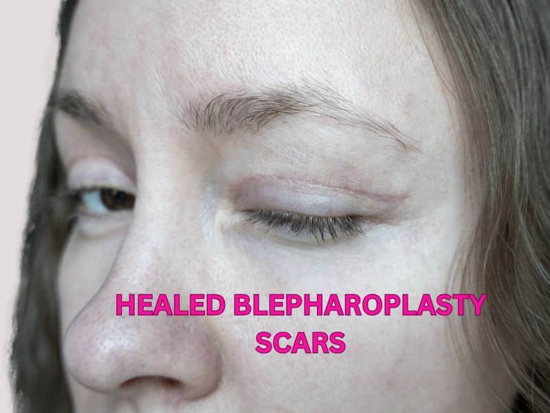 healed blepharoplasty scars